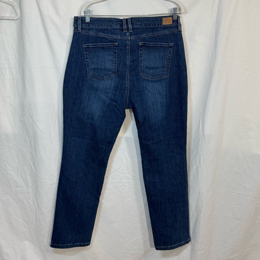 SOLD LL Bean Jeans Womens Size 18 MT Beanflex Denim Favorite Fit Straight Leg - Picture 10 of 14